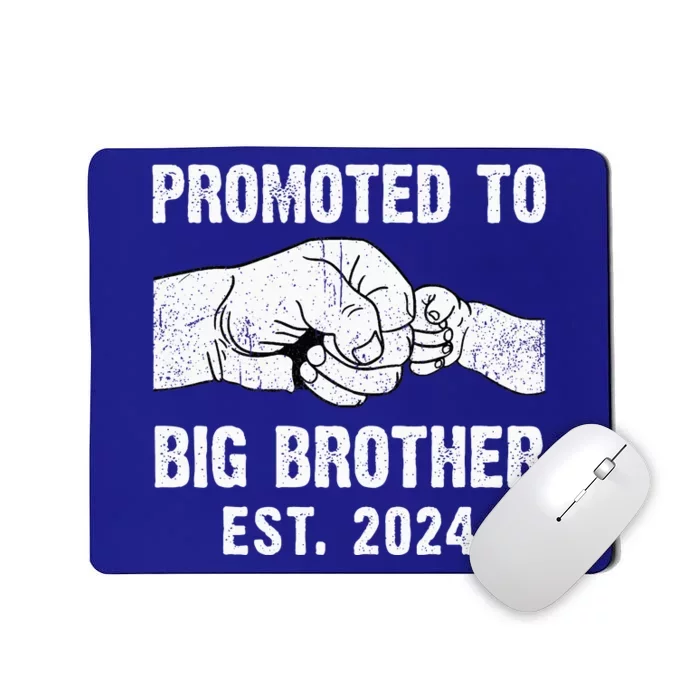 Promoted To Big Brother Est. 2024 New Big Brother Fist Bump Mousepad