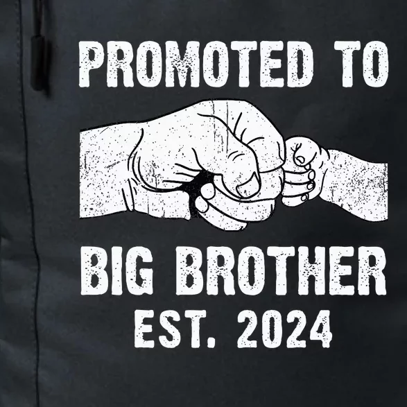 Promoted To Big Brother Est. 2024 New Big Brother Fist Bump Daily Commute Backpack