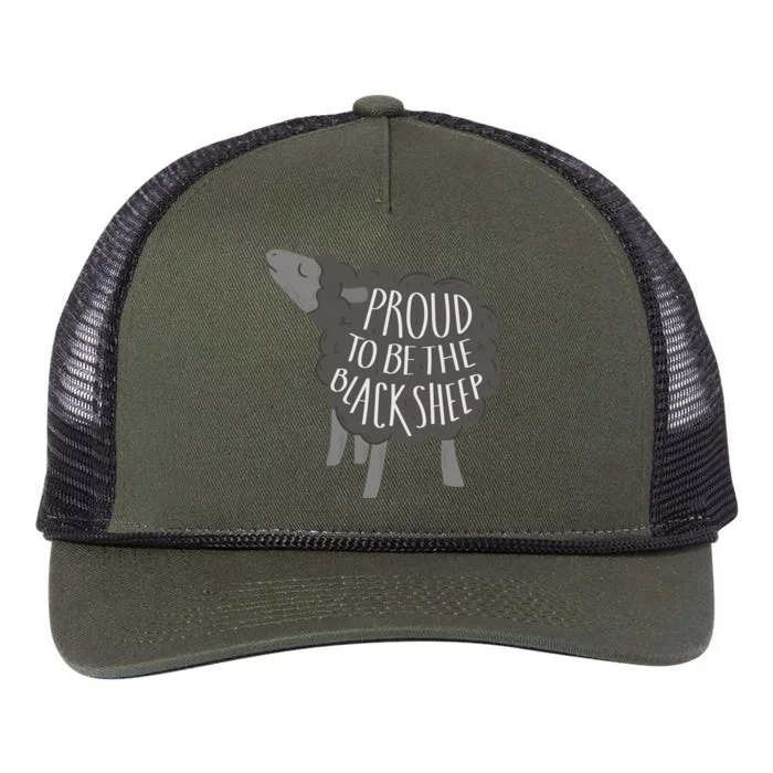 Proud To Be The Black Sheep Retro Rope Trucker Hat Cap