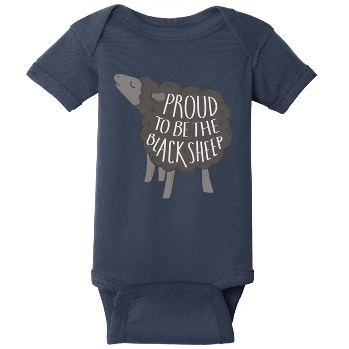 Proud To Be The Black Sheep Baby Bodysuit