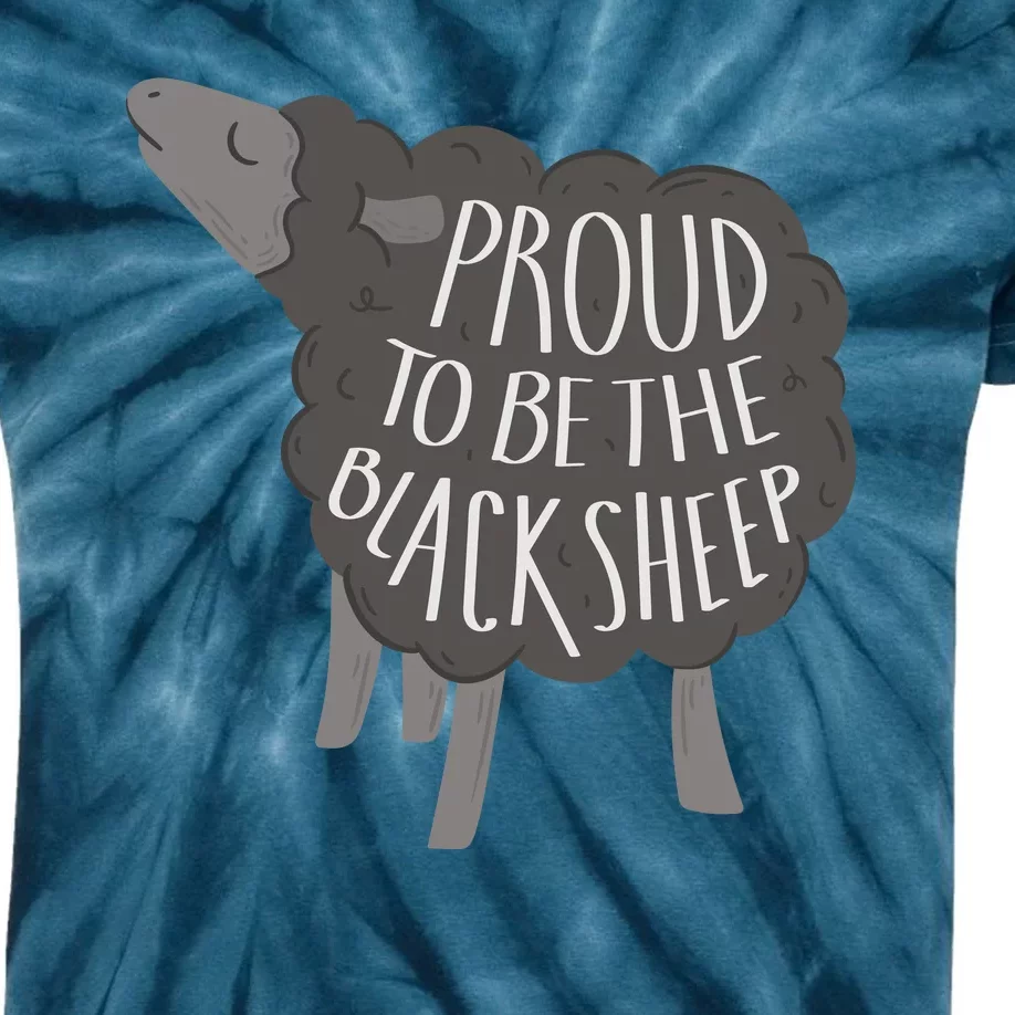 Proud To Be The Black Sheep Kids Tie-Dye T-Shirt