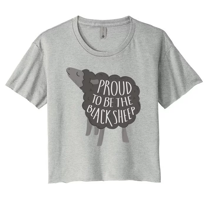 Proud To Be The Black Sheep Women's Crop Top Tee