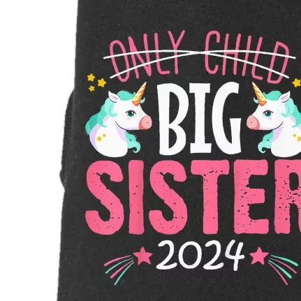 Promoted to Big sister est 2024 Unicorn Doggie 3-End Fleece Hoodie