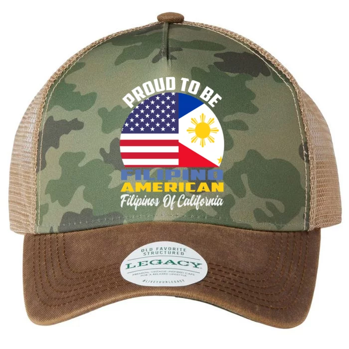 Proud To Be Filipino American Filipinos Of California Cute Gift Legacy Tie Dye Trucker Hat