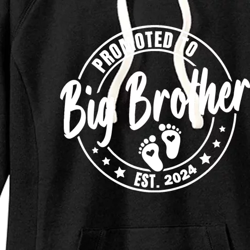 Promoted To Big Brother Again Est 2024 Pregnancy Women's Fleece Hoodie