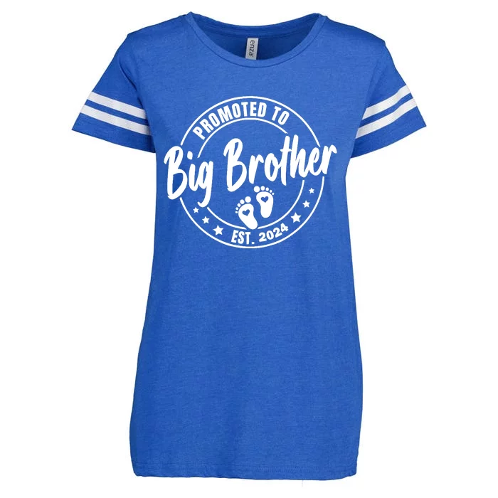 Promoted To Big Brother Again Est 2024 Pregnancy Enza Ladies Jersey Football T-Shirt