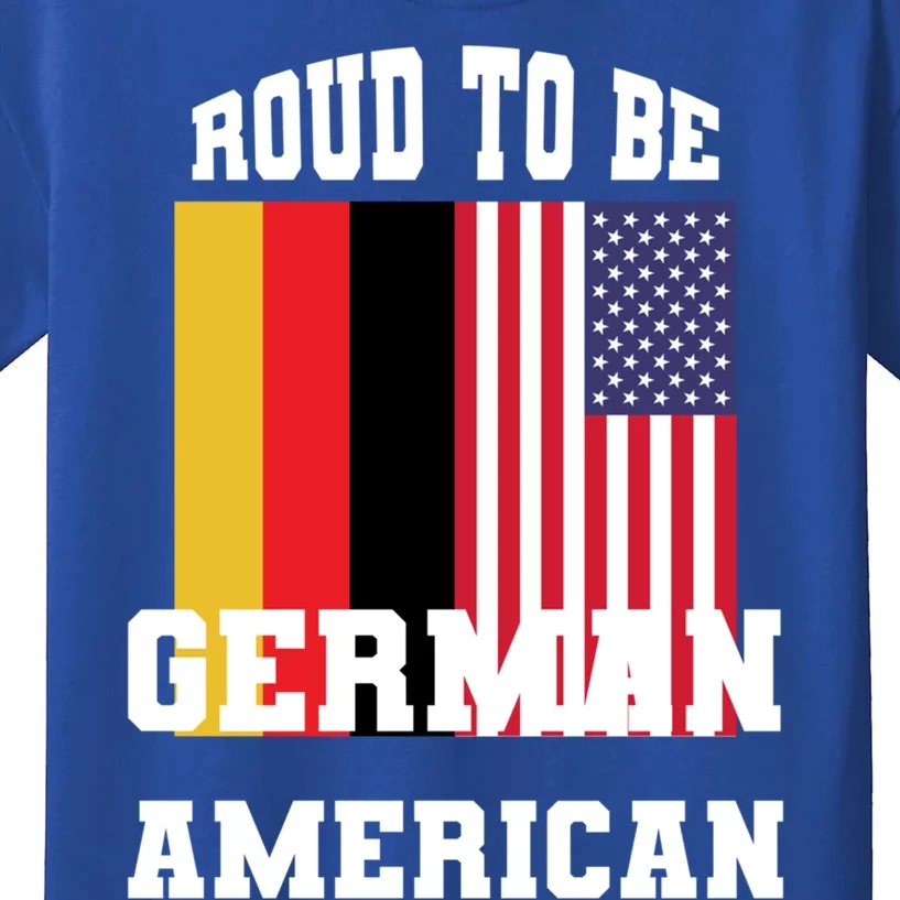 Proud To Be Ger American With Usa And Gery Flag Gift Kids T-Shirt