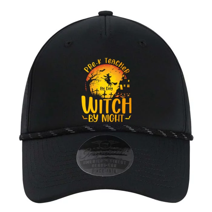 PreK Teacher By Day Witch By Night Teacher Halloween Funny Gift Performance The Dyno Cap