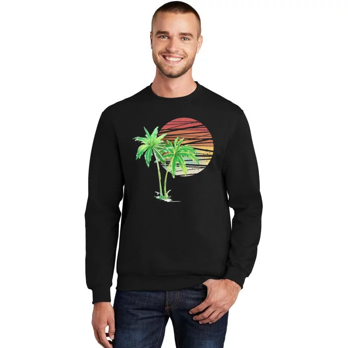 Palm Tree Beach Summer Vacation Holiday Island Sweatshirt