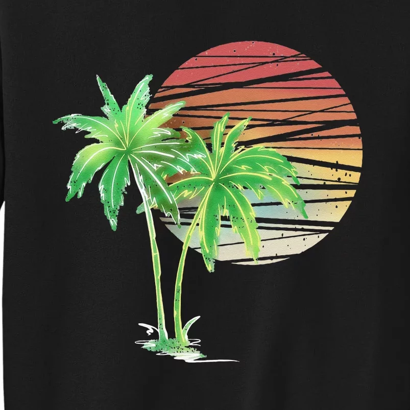 Palm Tree Beach Summer Vacation Holiday Island Sweatshirt