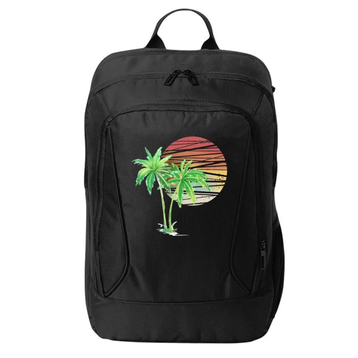 Palm Tree Beach Summer Vacation Holiday Island City Backpack