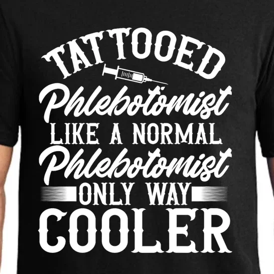 Phlebotomy Technician Blood Nurse Tattooed Phlebotomist Pajama Set