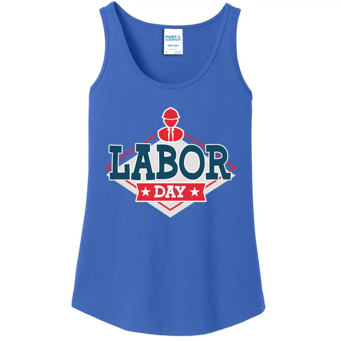 Proud To Be American Patriot Union Skilled Worker Labor Day Gift Ladies Essential Tank