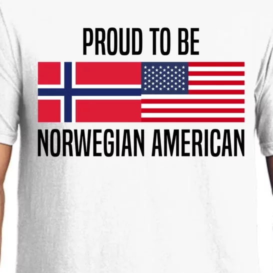 Proud To Be Norwegian American Cool Gift Pajama Set