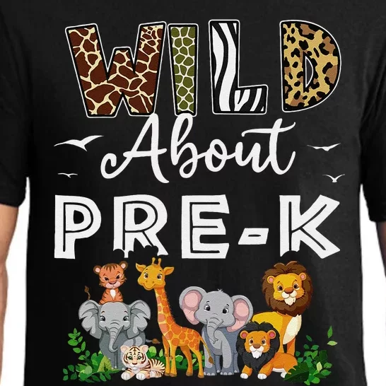 Prek Teacher Back To School Wild About Prek Gift Pajama Set