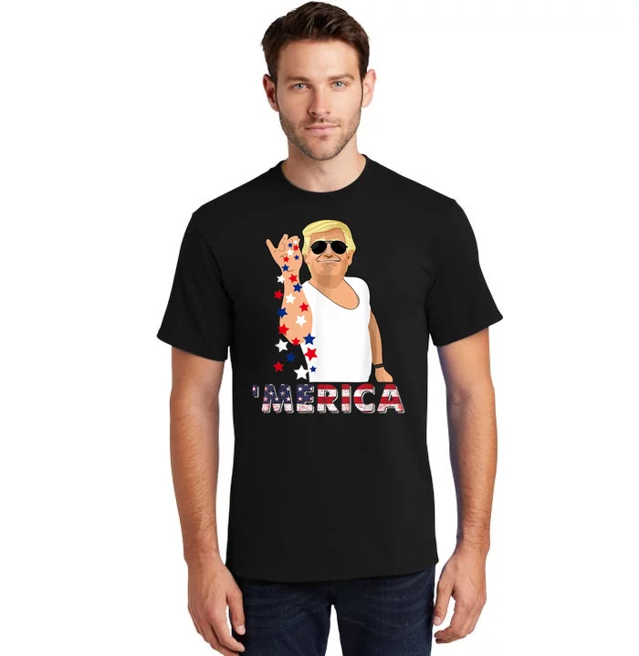 Patriotic Trump Bae 4th Of July America Freedom Day Tall T-Shirt