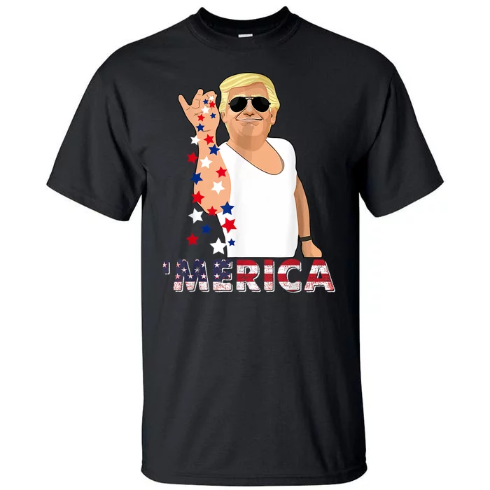 Patriotic Trump Bae 4th Of July America Freedom Day Tall T-Shirt