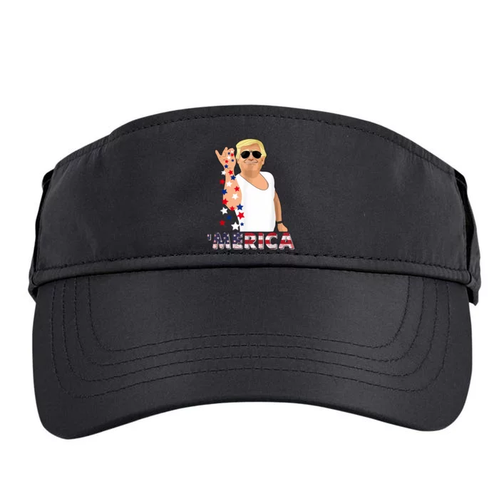 Patriotic Trump Bae 4th Of July America Freedom Day Adult Drive Performance Visor