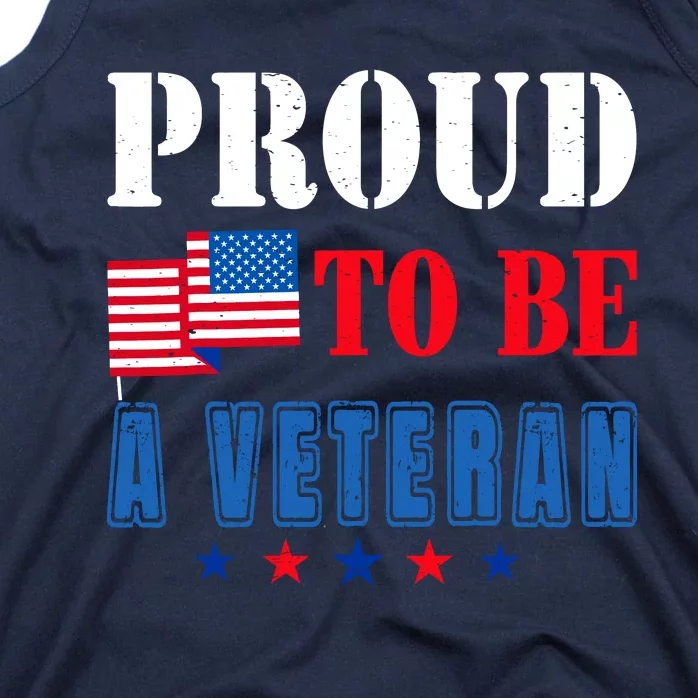 Proud To Be A Veteran American Veterans Day Tank Top