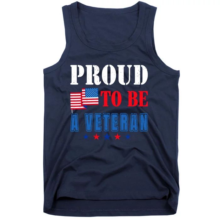 Proud To Be A Veteran American Veterans Day Tank Top