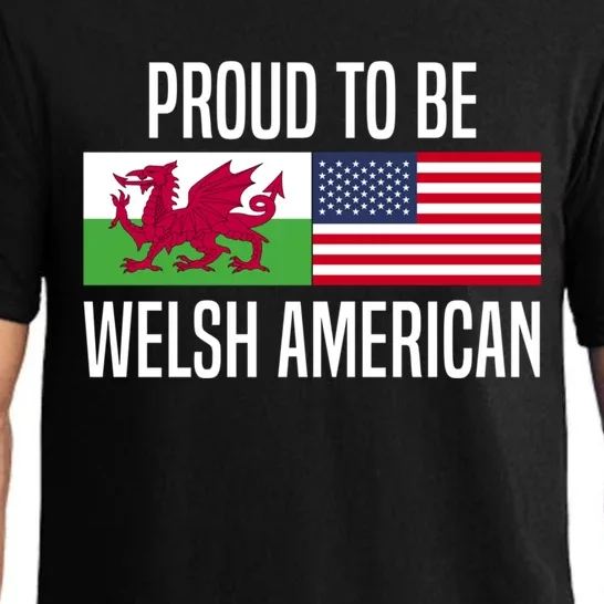 Proud To Be Welsh American Gift Pajama Set