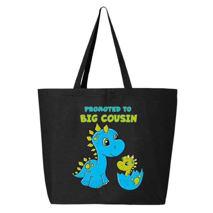 Promoted to Big Cousin Boy Dinosaur 25L Jumbo Tote