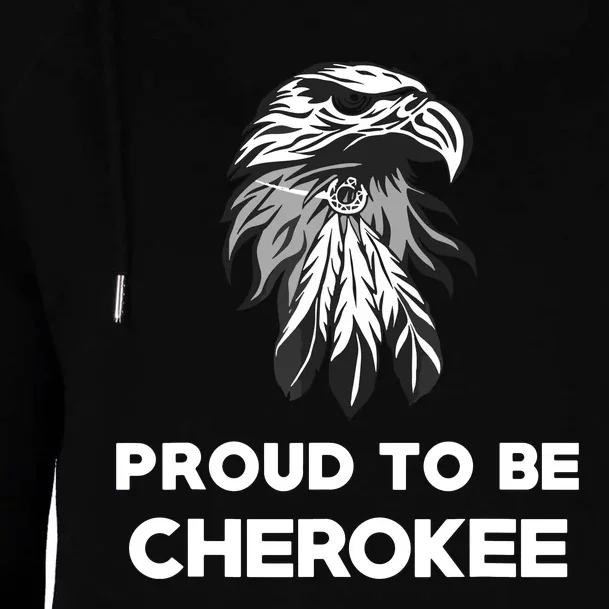 Proud To Be Cherokee Native American Pride Womens Funnel Neck Pullover Hood