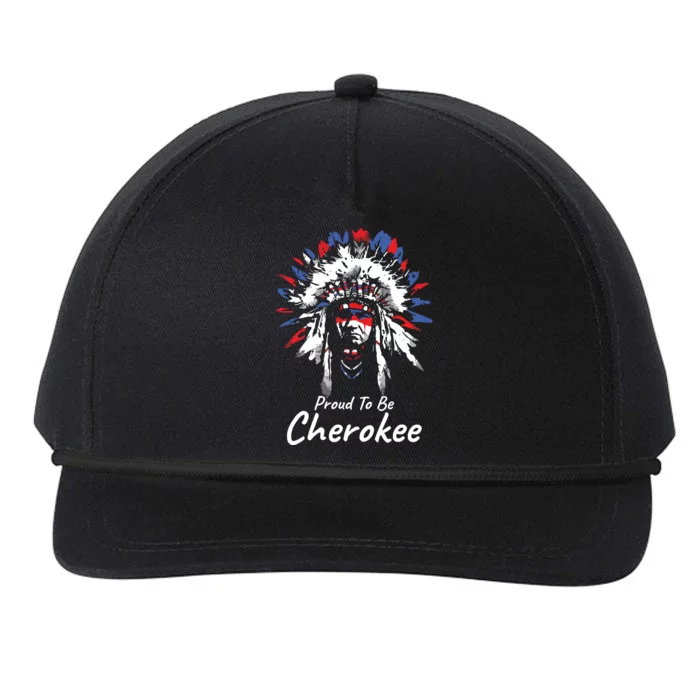 Proud To Be Cherokee Native Indian Snapback Five-Panel Rope Hat