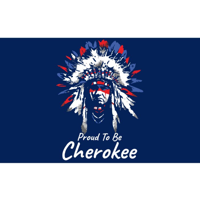 Proud To Be Cherokee Native Indian Bumper Sticker