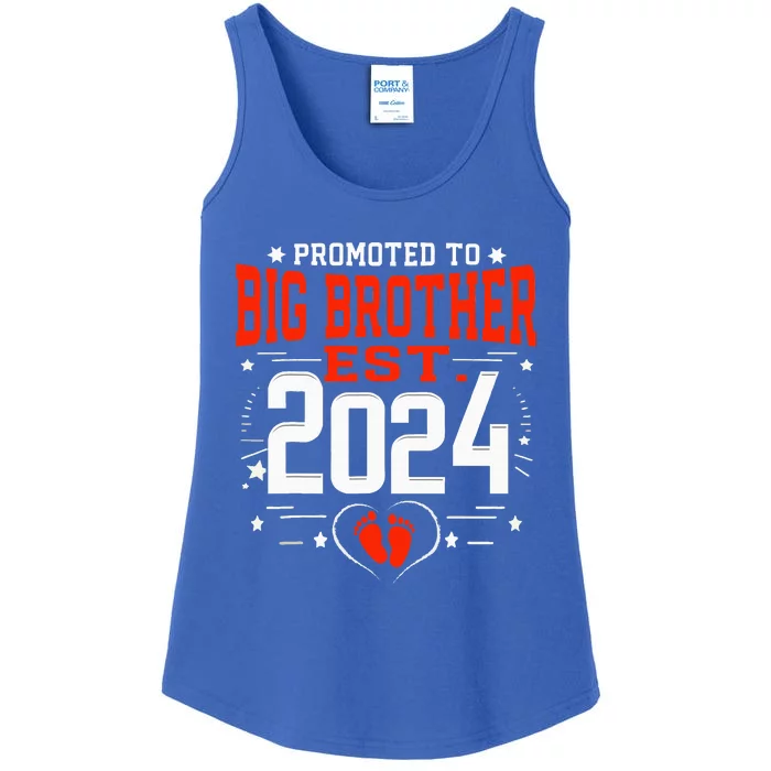 Promoted To Big Brother Est 2024 Ladies Essential Tank