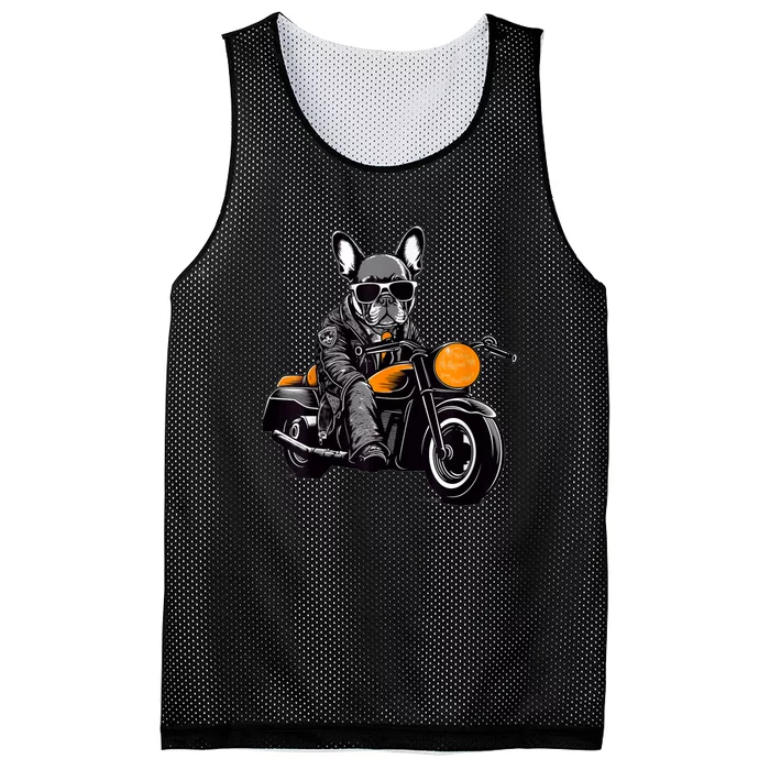 Proud To Be A Frenchie Lover Mesh Reversible Basketball Jersey Tank