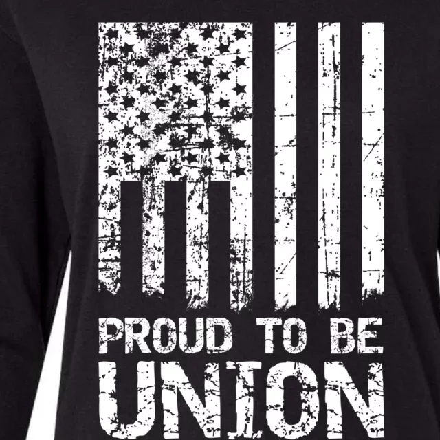 Proud To Be Union Skilled Labor Worker Gift Womens Cotton Relaxed Long Sleeve T-Shirt