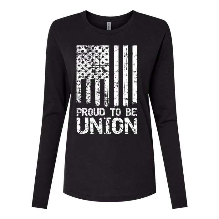 Proud To Be Union Skilled Labor Worker Gift Womens Cotton Relaxed Long Sleeve T-Shirt