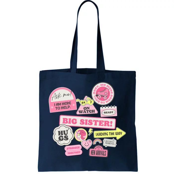 Promoted To Big Sister Cute Gift Tote Bag