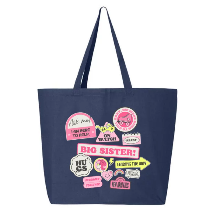 Promoted To Big Sister Cute Gift 25L Jumbo Tote