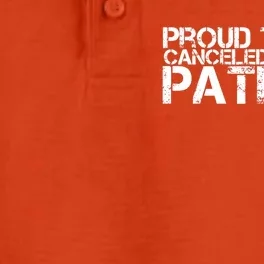 Proud to be a canceled unwoke patriot - Freedom Dry Zone Grid Performance Polo