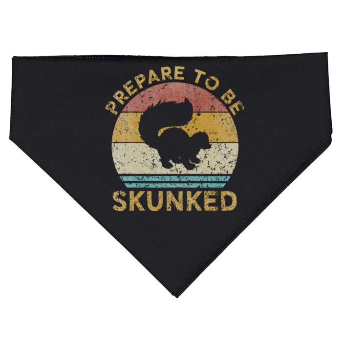 Prepare To Be Skunked Cribbage Lovers Vintage Cribbage Game USA-Made Doggie Bandana