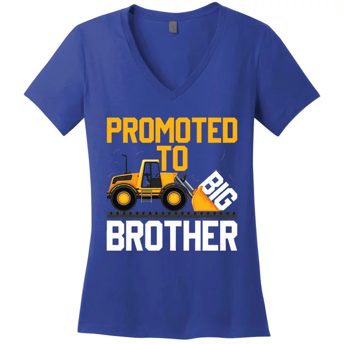 Promoted To Big Brother  I Leveled up to Big Brother Women's V-Neck T-Shirt