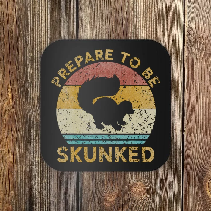 Prepare To Be Skunked Cribbage Lovers Vintage Cribbage Game Coaster