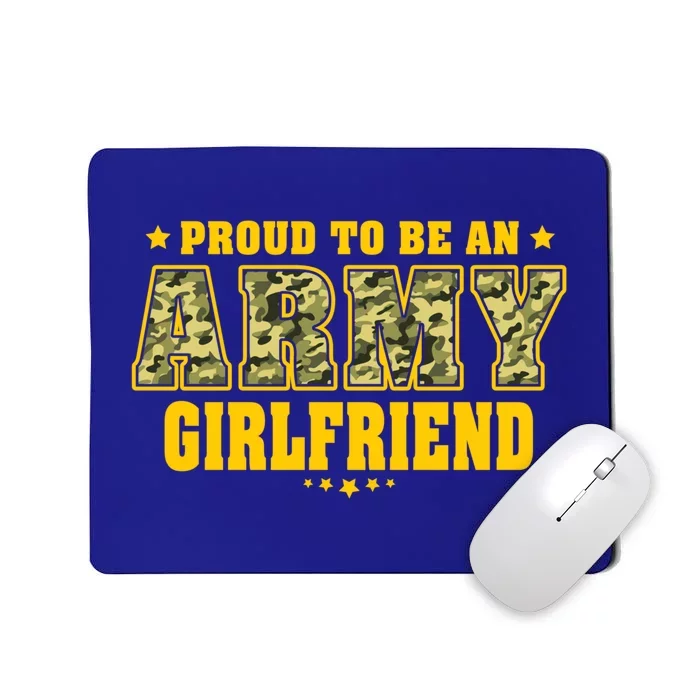 Proud To Be An Army Friend Camo Pride Military Couple Funny Gift Mousepad