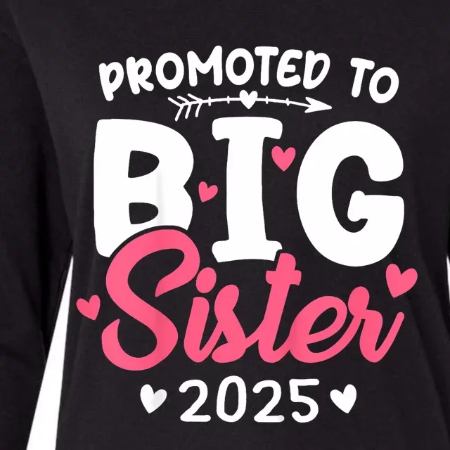 Promoted To Big Sister 2025 Im Going To Be A Big Sister 2025 Womens Cotton Relaxed Long Sleeve T-Shirt