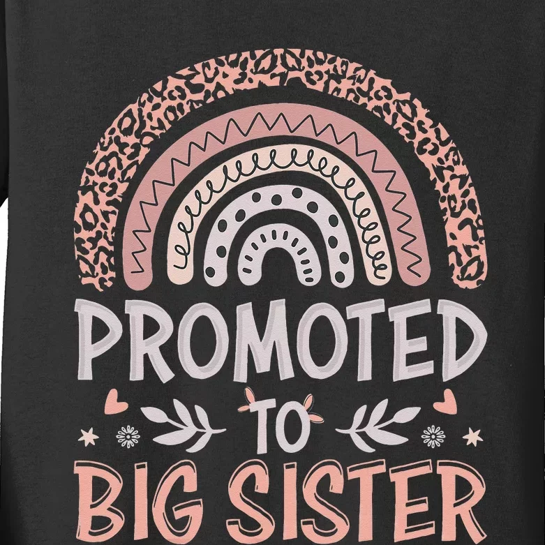 Promoted to Big Sister I am Going to be a Big Sister 2022 Kids Long Sleeve Shirt