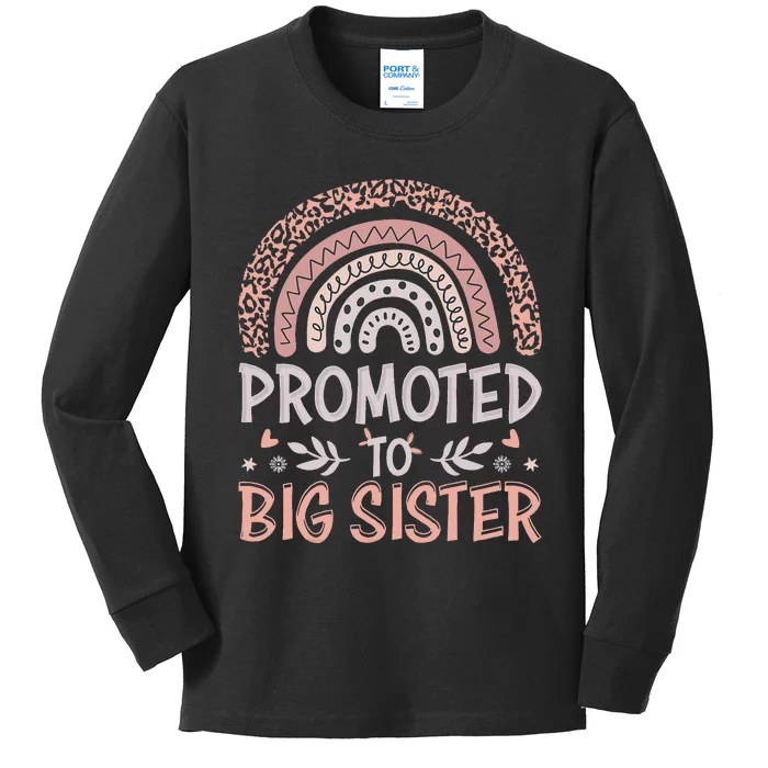 Promoted to Big Sister I am Going to be a Big Sister 2022 Kids Long Sleeve Shirt