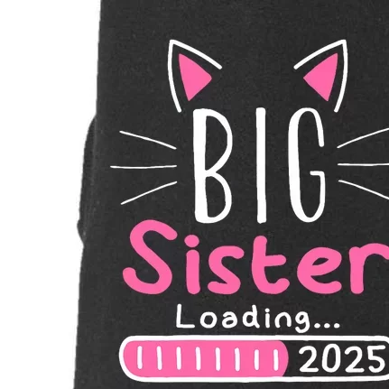 Promoted To Big Sister 2025 Im Going To Be A Big Sister 2025 Doggie 3-End Fleece Hoodie