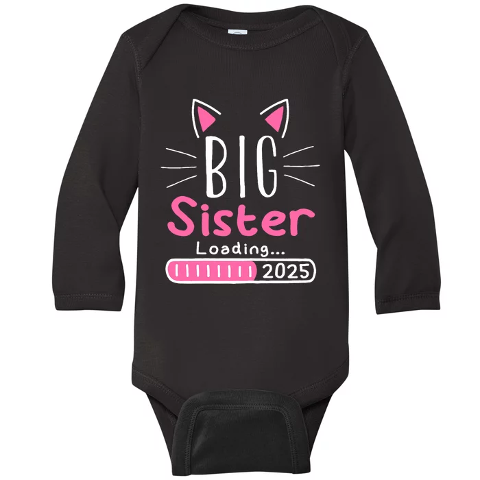 Promoted To Big Sister 2025 Im Going To Be A Big Sister 2025 Baby Long Sleeve Bodysuit