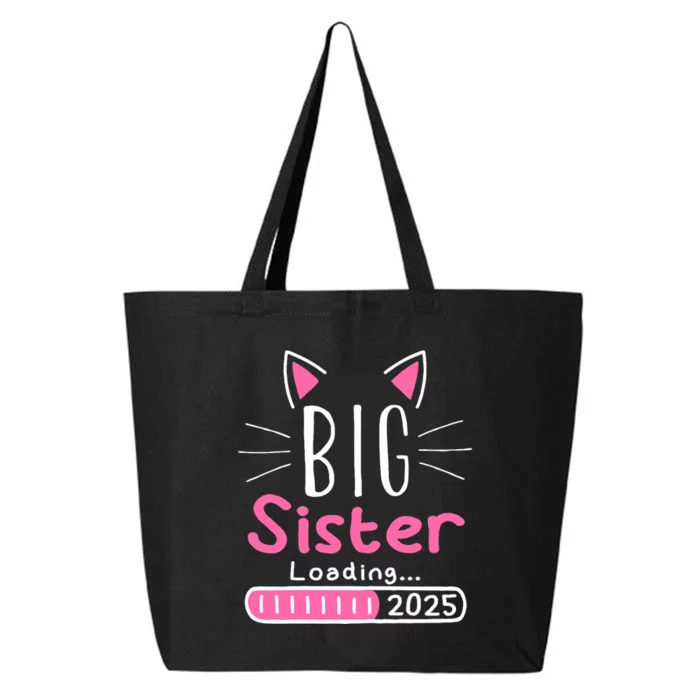 Promoted To Big Sister 2025 Im Going To Be A Big Sister 2025 25L Jumbo Tote