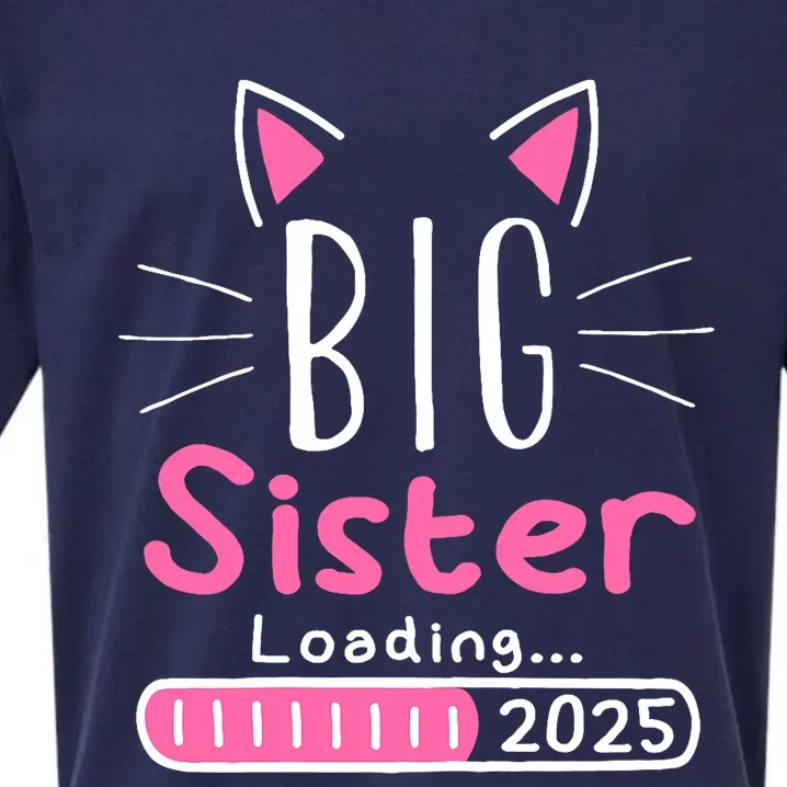 Promoted To Big Sister 2025 Im Going To Be A Big Sister 2025 Sueded Cloud Jersey T-Shirt