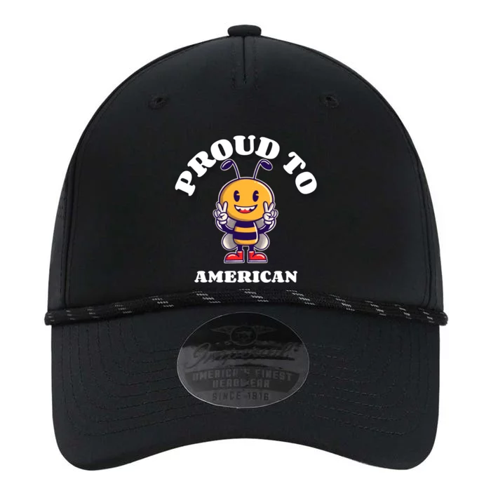 Proud To Bee American Funny Gift Performance The Dyno Cap