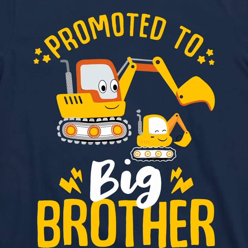 Promoted To Big Brother 2025 Construction Excavators T-Shirt