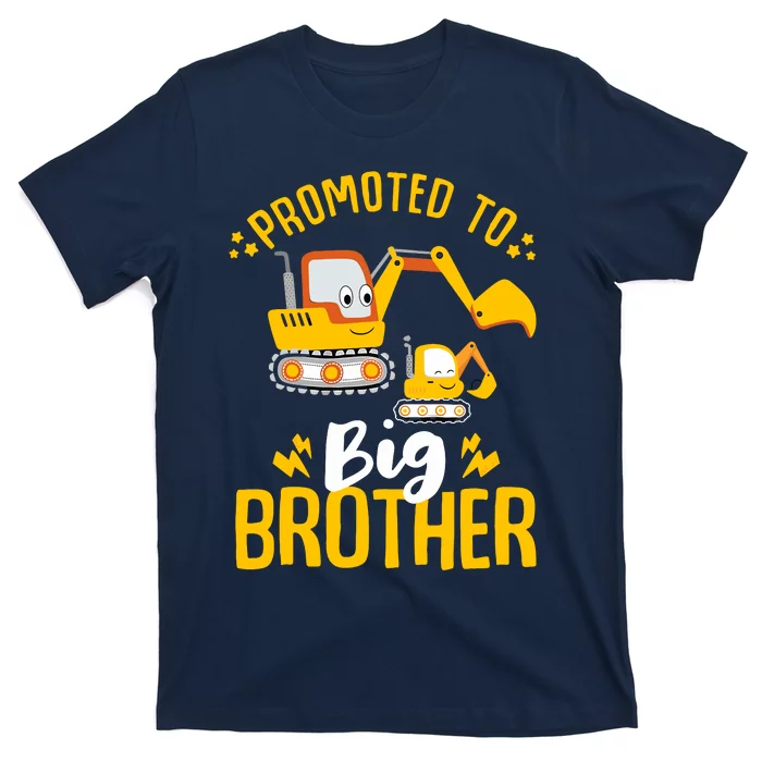 Promoted To Big Brother 2025 Construction Excavators T-Shirt